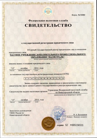 Лицензии и сертификаты 0